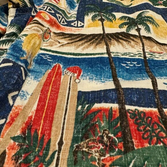 Reyn Spooner Button Down 2018 Christmas Hawaiian Shirt Size Large - Picture 9 of 10